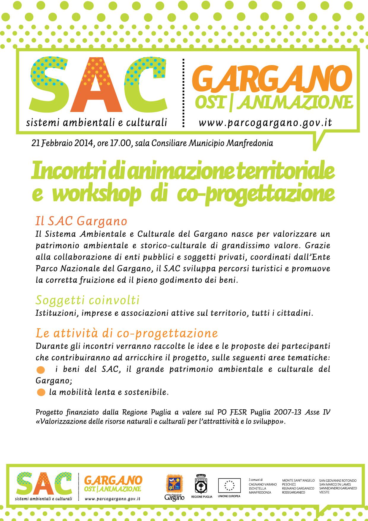 “Sac Gargano”: altri due workshop